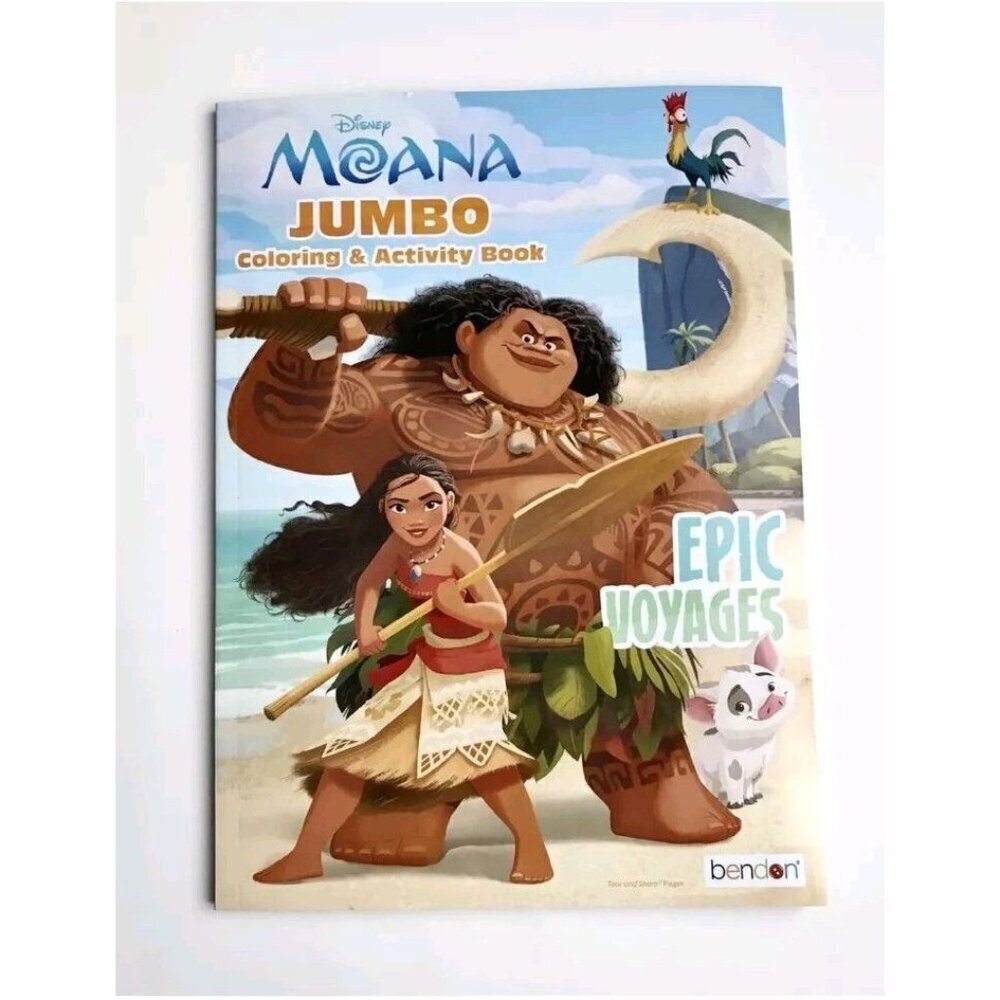 Disney Moana Jumbo Coloring & Activity Book Tear & Share Pages